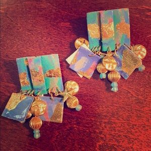 VINTAGE 80’s HANDMADE EARRINGS